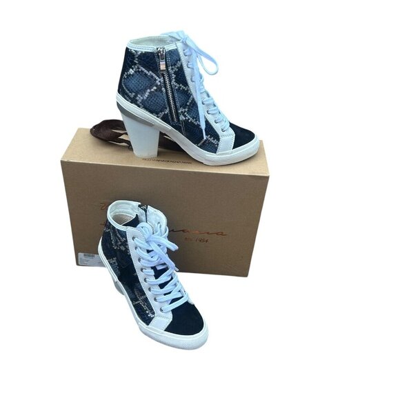 Vintage Havana Remiee Snakeskin Leather High High Bootie Size 7.5 - Picture 10 of 11